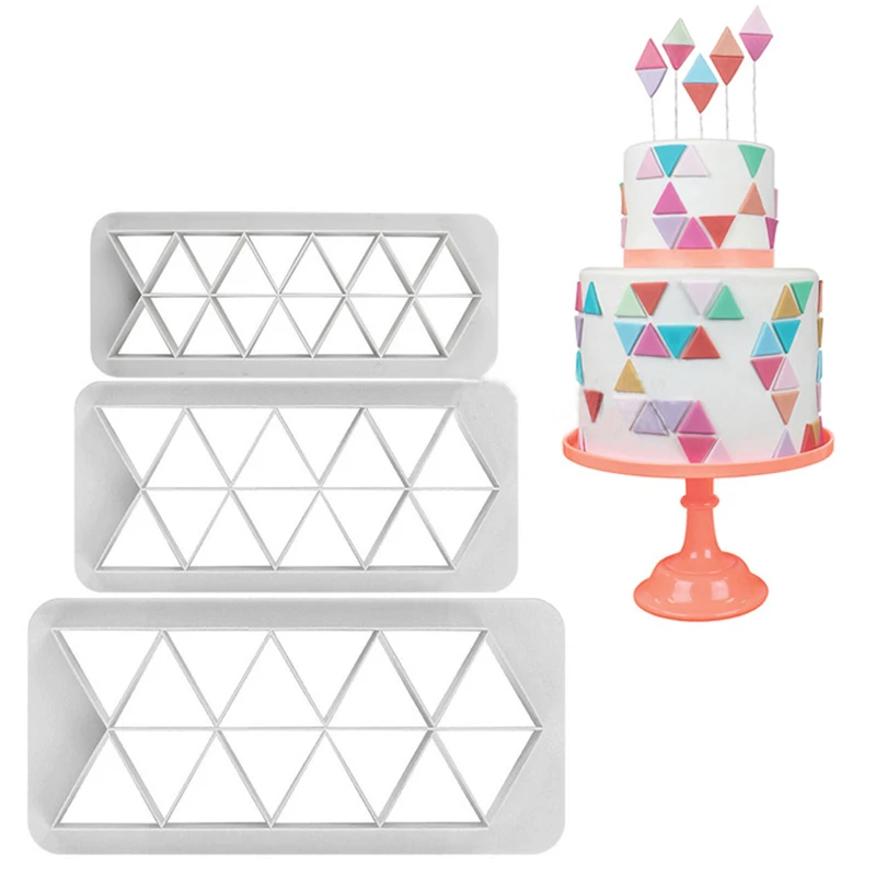 3PCs/Lot Geometry Fondant Mold Cake Cutters Cookies Cake Mold Fondant Cake Decorating Tools Molds Plastic Baking Accessories
3PCs/Lot Geometry Fondant Mold Cake Cutters Cookies Cake Mold Fondant Cake Decorating Tools Molds Plastic Baking Accessories