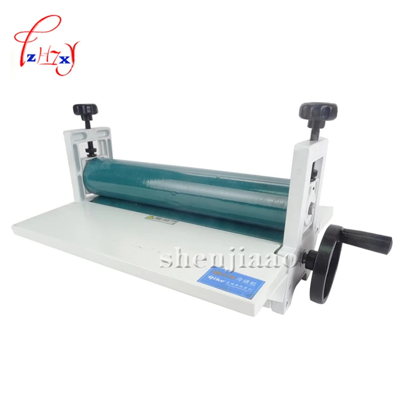 

NEW 14" 350mm Manual tools roll laminating machines Photo Vinyl Protect Rubber Cold Laminator 1pc manual cold laminating machine