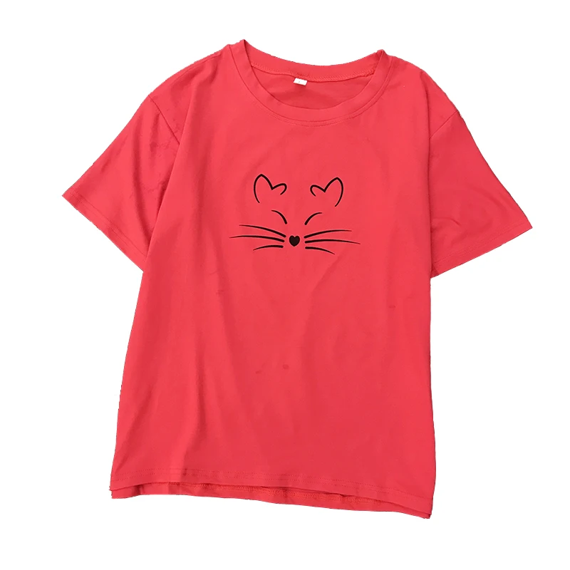 NiceMix 100% Cotton T Shirt For Women 2019 Summer T Shirt Ladies Cute Cats Print Short Sleeve T Shirts and Pullovers Tees Femal
NiceMix 100% Cotton T Shirt For Women 2019 Summer T Shirt Ladies Cute Cats Print Short Sleeve T Shirts and Pullovers Tees Femal
