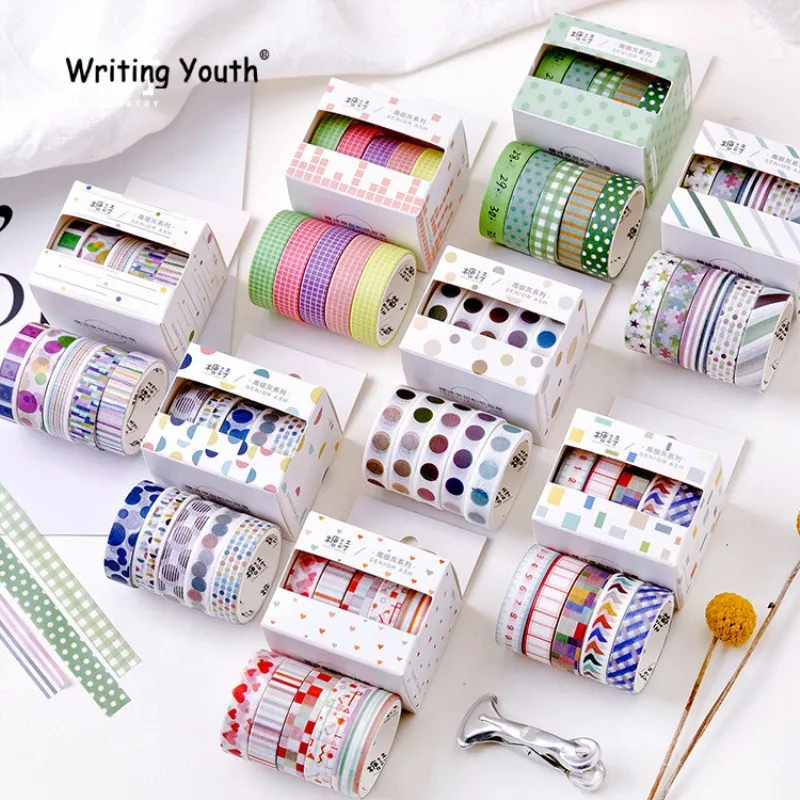 5 rolls of high gray series Washi tape plaid mask tape Japan Diy hand account decoration masking tape10 mm x 2 m
5 rolls of high gray series Washi tape plaid mask tape Japan Diy hand account decoration masking tape10 mm x 2 m