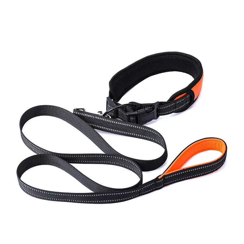 Hot Pet Dog Collar Set Reflective Adjustable Collar with PU Leash for Medium Large Dog LFD
Hot Pet Dog Collar Set Reflective Adjustable Collar with PU Leash for Medium Large Dog LFD