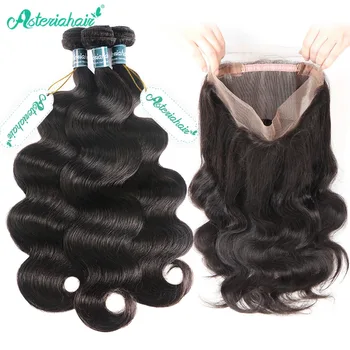 Asteria Hair Brazilian Body Wave 360 Lace Frontal With Hair Bundles 3 Bundles Human Hair With 360 Frontal Remy Hair Extension
Asteria Hair Brazilian Body Wave 360 Lace Frontal With Hair Bundles 3 Bundles Human Hair With 360 Frontal Remy Hair Extension
