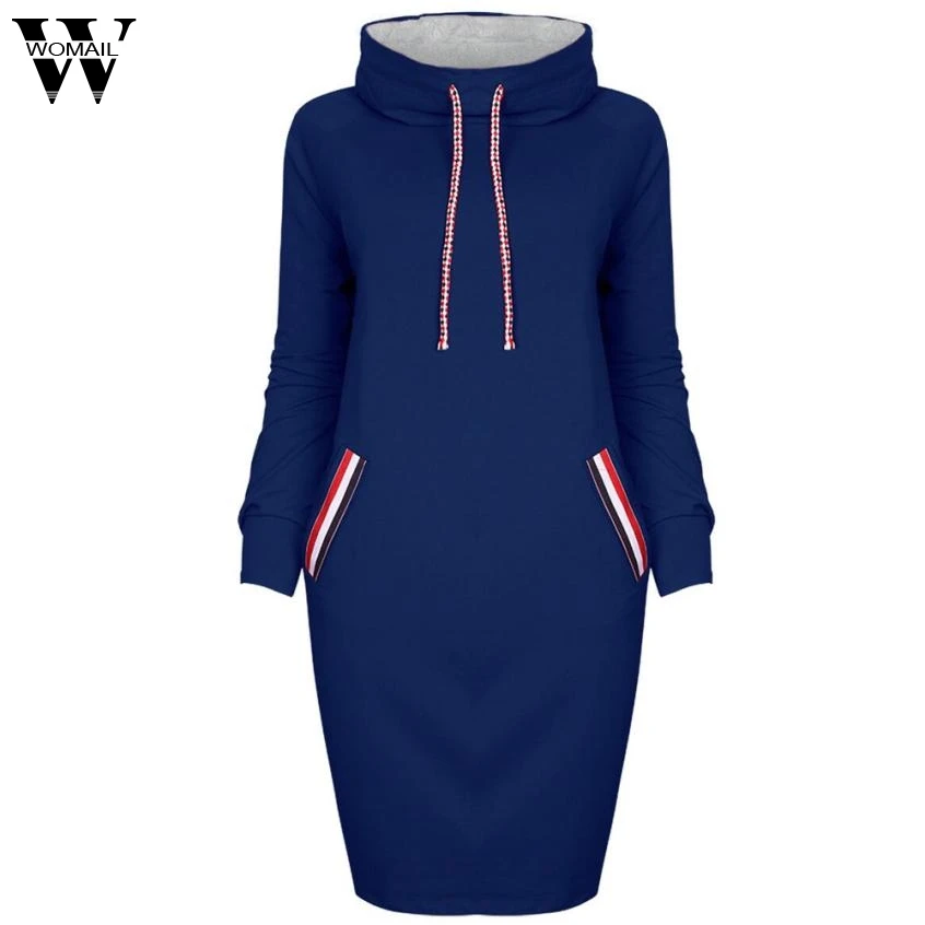 WOMAIL 2017 Women Dress 2017 Autumn Winter Hooded Hoodies Sweatshirt Dress Casual Slim Long Sleeve Mini Dresses Plus Size Sept28
WOMAIL 2017 Women Dress 2017 Autumn Winter Hooded Hoodies Sweatshirt Dress Casual Slim Long Sleeve Mini Dresses Plus Size Sept28