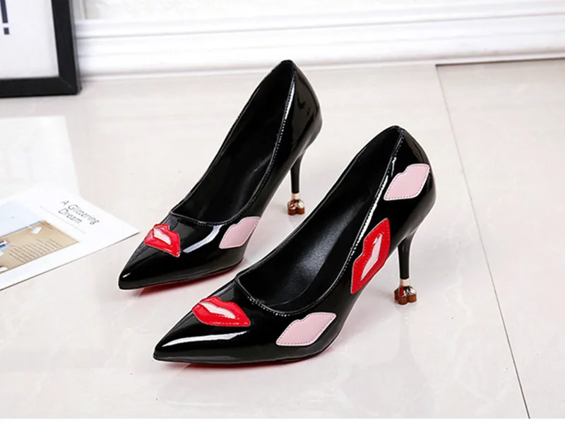 Women Pumps Shoes Shallow Patent Leather Fashion 8cm Thin High Heels Pointed Toe Printing Slip-on Sexy Lady Party Female Shoes
Women Pumps Shoes Shallow Patent Leather Fashion 8cm Thin High Heels Pointed Toe Printing Slip-on Sexy Lady Party Female Shoes