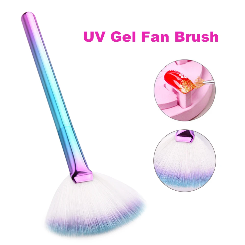 Professional Nail Art Pen Fan Brush Gradient Glitter Powder Brush With Soft Nylon Hair UV Gel Drawing Dotting Design Pen
Professional Nail Art Pen Fan Brush Gradient Glitter Powder Brush With Soft Nylon Hair UV Gel Drawing Dotting Design Pen