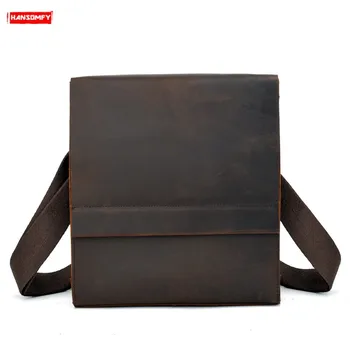Men's Shoulder Bag Crossbody Bags Messenger Bag New Retro Small Squre Casual 2019 Crazy Horse Leather First Layer Leather Male
Men's Shoulder Bag Crossbody Bags Messenger Bag New Retro Small Squre Casual 2019 Crazy Horse Leather First Layer Leather Male