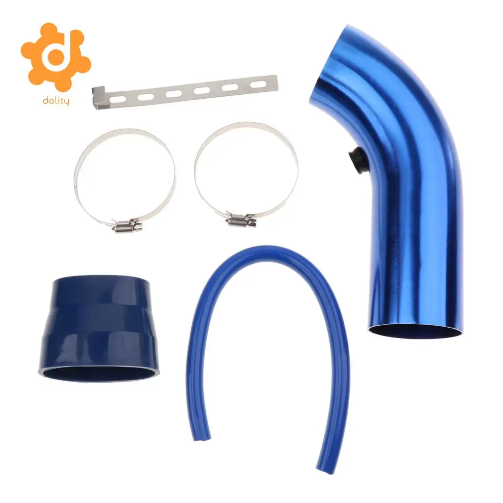 7.5cm/2.95'' Car Cold Air Intake Pipe Induction Kit Hose Tube System Red/Blue/Sliver