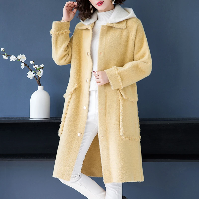 Brand Coat Fall Winter Women Coat New Casual Hit Color Hooded Coat Fashion Tassel Pockets Thicken Warm Loose Long Coat Female
Brand Coat Fall Winter Women Coat New Casual Hit Color Hooded Coat Fashion Tassel Pockets Thicken Warm Loose Long Coat Female