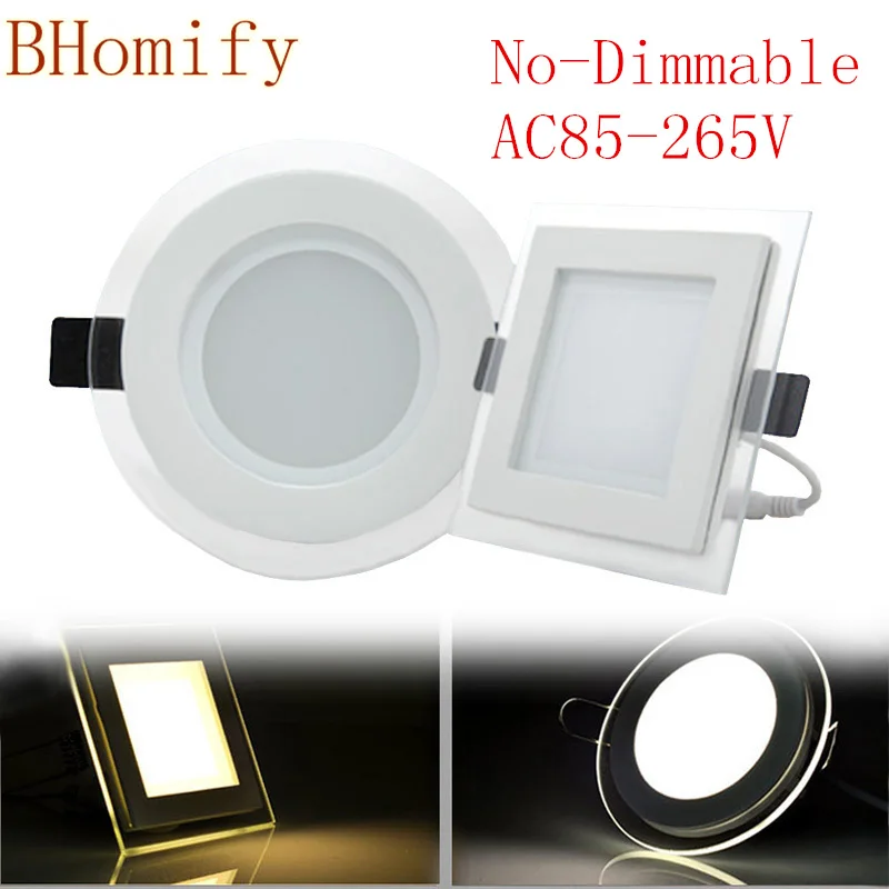 LED Panel Downlight Square/Round Glass Panel Lights 6W 12W 18W High Brightness Ceiling Recessed Lamps For Home SMD5630 AC85-265V
LED Panel Downlight Square/Round Glass Panel Lights 6W 12W 18W High Brightness Ceiling Recessed Lamps For Home SMD5630 AC85-265V