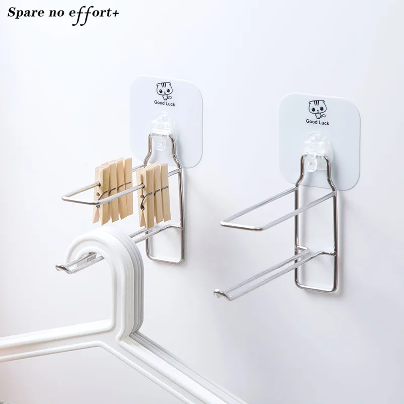 Balcony Stainless Steel Clothes Hanger Organizer Bathroom Finishing Rack Kitchen Storage Strong Self Adhesive Door Wall Hanger
Balcony Stainless Steel Clothes Hanger Organizer Bathroom Finishing Rack Kitchen Storage Strong Self Adhesive Door Wall Hanger