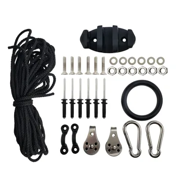 Marine Kayak canoe Anchor Trolley Kit with Rope Cleat Pulley Block Rigging Ring
Marine Kayak canoe Anchor Trolley Kit with Rope Cleat Pulley Block Rigging Ring