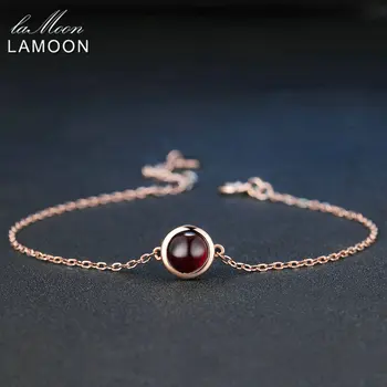 LAMOON Classic Simple 6mm 1.1ct 100% Natural Red Garnet 925 Sterling Silver Jewelry S925 Charm Bracelet LMHI021
LAMOON Classic Simple 6mm 1.1ct 100% Natural Red Garnet 925 Sterling Silver Jewelry S925 Charm Bracelet LMHI021
