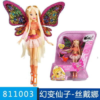 

Winx Club Doll rainbow colorful girl Action Figures Fairy Bloom Dolls Classic Toys For Girls Gift stella