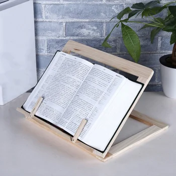 Wooden Book Stand, Adjustable Book Holder Tray And Page Paper Clips, Cookbook Reading Desk Portable Sturdy Bookstand
Wooden Book Stand, Adjustable Book Holder Tray And Page Paper Clips, Cookbook Reading Desk Portable Sturdy Bookstand