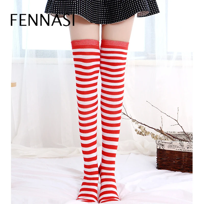 FENNASI Women's Stockings Striped Thigh High Stockings Christmas Female Lingerie Plus Size Long Halloween Compression Stockings
FENNASI Women's Stockings Striped Thigh High Stockings Christmas Female Lingerie Plus Size Long Halloween Compression Stockings