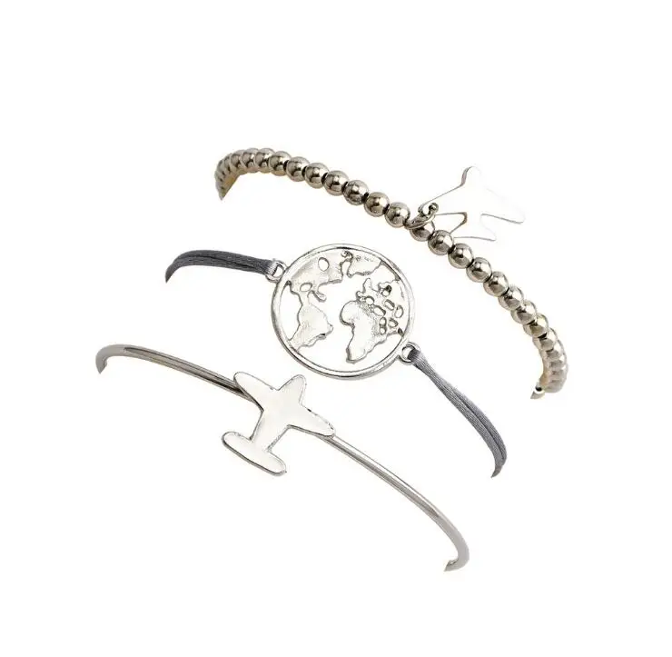 604 Sweet 3pcs set Plant Cute World Map Trendy Multielement Bracelet Adjustable Opening Bangle Bijoux Jewelry Gift B3082
604 Sweet 3pcs set Plant Cute World Map Trendy Multielement Bracelet Adjustable Opening Bangle Bijoux Jewelry Gift B3082
