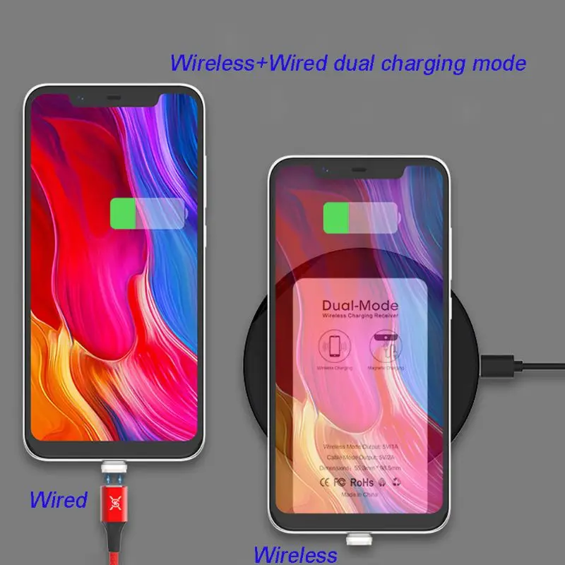 3in1 Dual Mode Type C Qi Wireless Charging Receiver+Magnetic USB Cable+Micro USB Connector Charger Kit for Samsung Huawei Xiaomi
3in1 Dual Mode Type C Qi Wireless Charging Receiver+Magnetic USB Cable+Micro USB Connector Charger Kit for Samsung Huawei Xiaomi