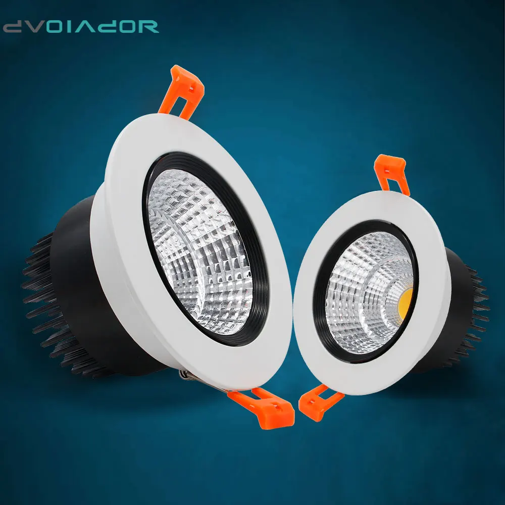 DVOLADOR Epistar COB LED Downlight 5W 9W 12W Dimmable LED ceiling recessed lights+AC 90V-265V Spot Light,Driver Home
DVOLADOR Epistar COB LED Downlight 5W 9W 12W Dimmable LED ceiling recessed lights+AC 90V-265V Spot Light,Driver Home