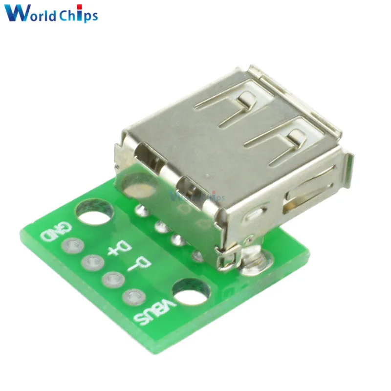 10pcs Type A Female USB To DIP 2.54MM PCB Board Adapter Converter For Arduino connector
10pcs Type A Female USB To DIP 2.54MM PCB Board Adapter Converter For Arduino connector