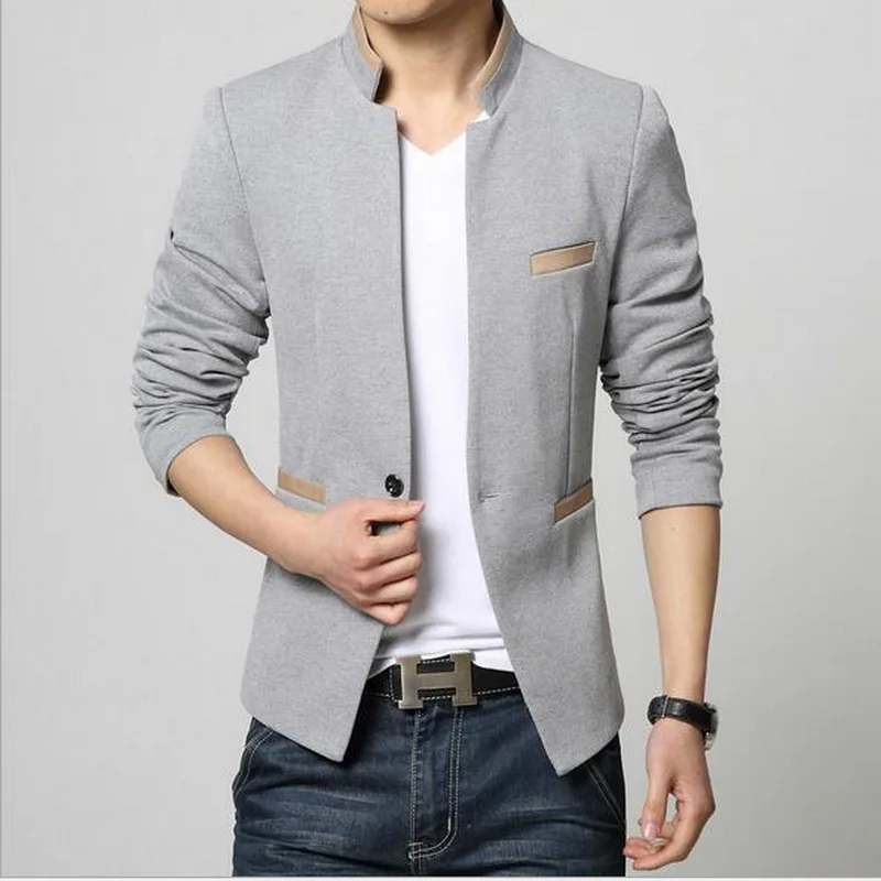 2019 VXO Blazer Men High Quality Suit Jacket Male Style Stand Collar Male Blazer Slim Fit Blazer Brand Jacket Hombre Masculino
2019 VXO Blazer Men High Quality Suit Jacket Male Style Stand Collar Male Blazer Slim Fit Blazer Brand Jacket Hombre Masculino