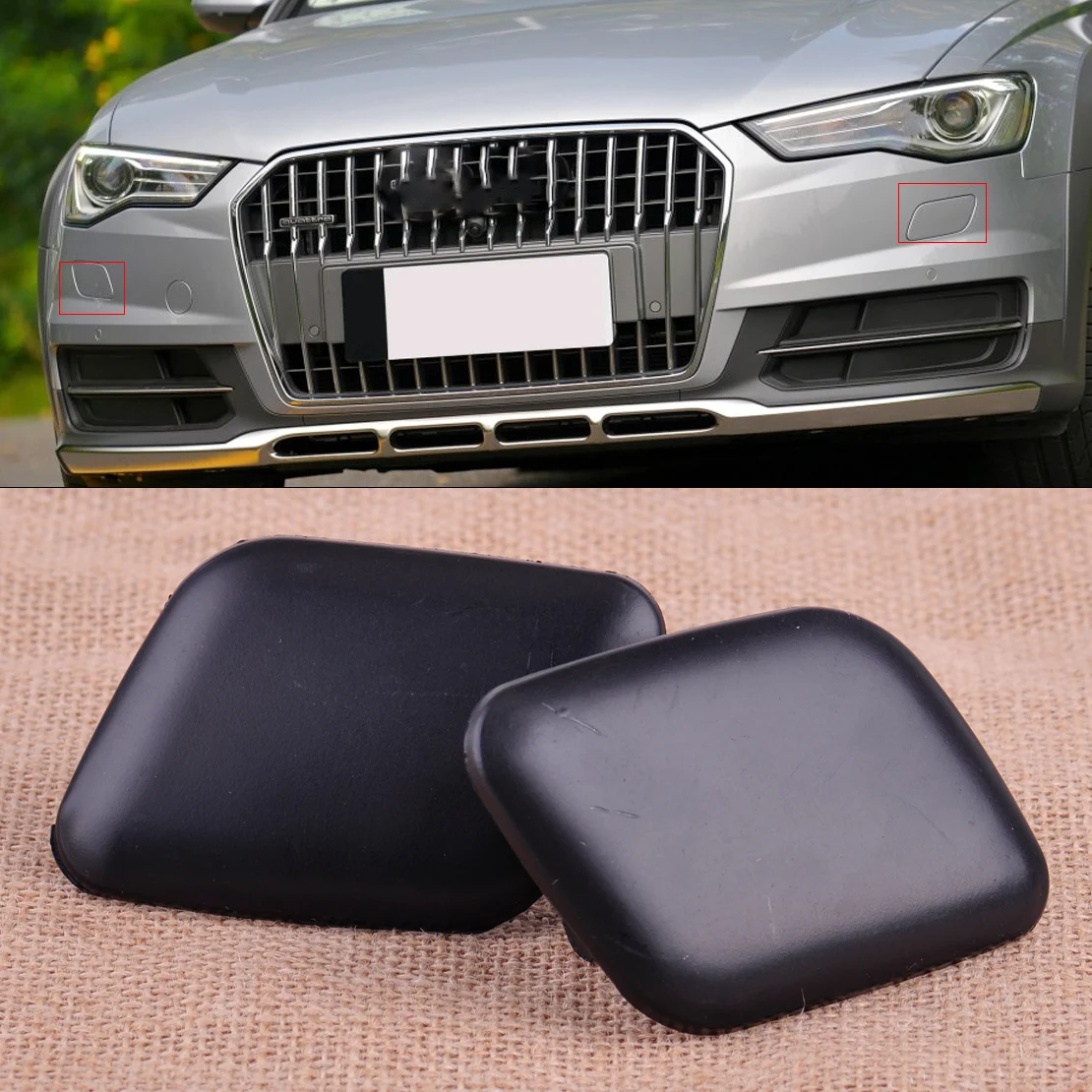 CITALL 4B0955275 4B0955276 2pcs Front Left & Right Bumper Headlight Washer Cover Cap fit for Audi A6 C5 1998 1999 2000 2001 2002
CITALL 4B0955275 4B0955276 2pcs Front Left & Right Bumper Headlight Washer Cover Cap fit for Audi A6 C5 1998 1999 2000 2001 2002
