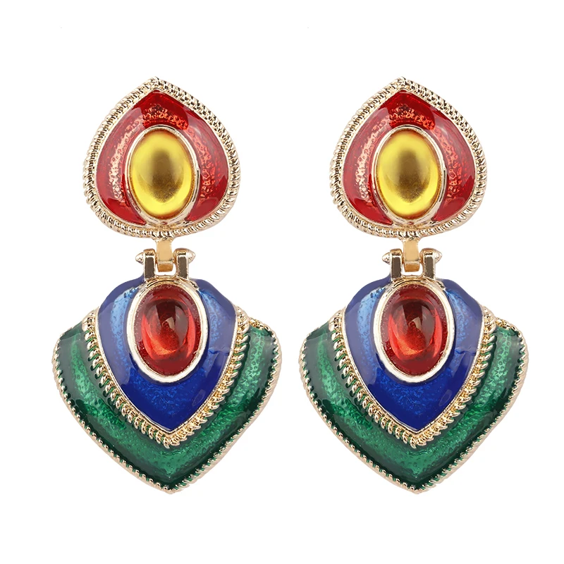 Unique Heart Drop Earrings For Women Handmade Bohemia Jewelry Decoration Splice Vintage Dangle Earrings Pendientes Wholesale
Unique Heart Drop Earrings For Women Handmade Bohemia Jewelry Decoration Splice Vintage Dangle Earrings Pendientes Wholesale