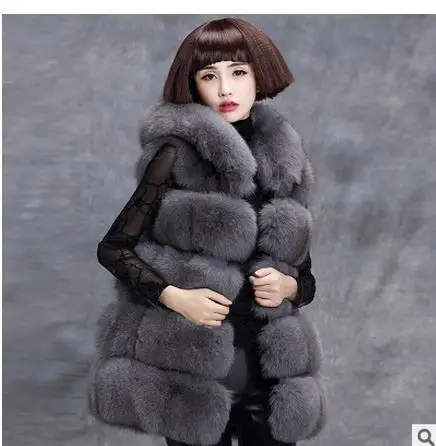 S/4Xl Women Long Faux Fox Fur Vests Female Korean Stylish Winter And Autumn Casual Hooded Manmade Fur Waistcoats Large Size K87
S/4Xl Women Long Faux Fox Fur Vests Female Korean Stylish Winter And Autumn Casual Hooded Manmade Fur Waistcoats Large Size K87