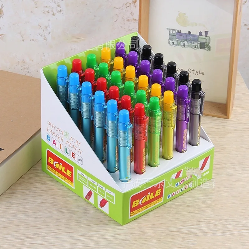 Candy Color Automatic Erasers Pen Press Pencil Rubber for Pencils Correction Tools Art Drawing Sketch Supplies Office School
Candy Color Automatic Erasers Pen Press Pencil Rubber for Pencils Correction Tools Art Drawing Sketch Supplies Office School