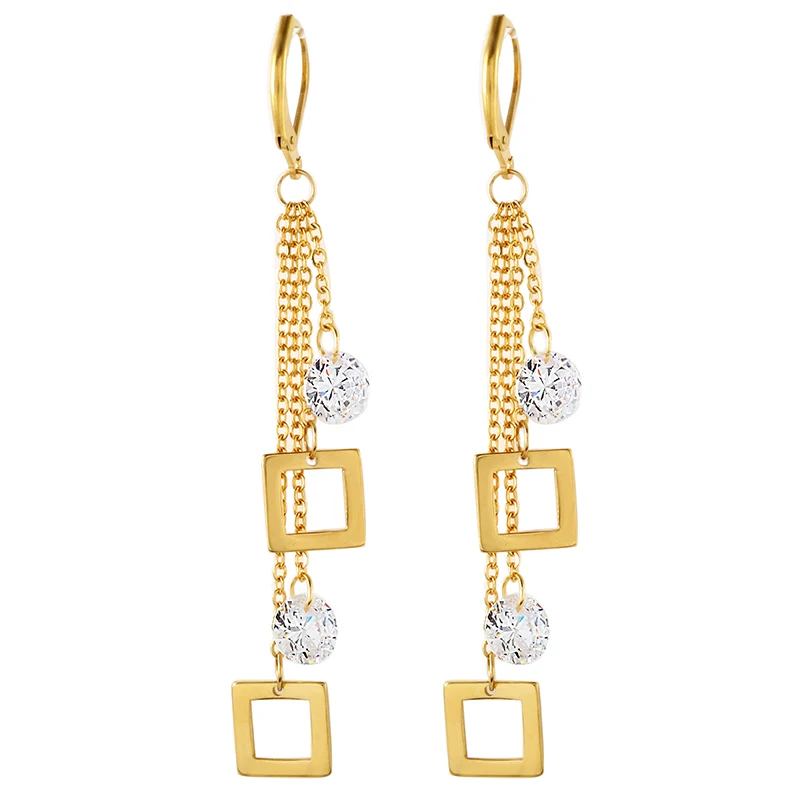 JOVO High Quality AAA Cubic Zirconia Earrings for Women Jewelry Irregular Shape Gold Drop Earrings for Lady Girl Earrings Gift
JOVO High Quality AAA Cubic Zirconia Earrings for Women Jewelry Irregular Shape Gold Drop Earrings for Lady Girl Earrings Gift