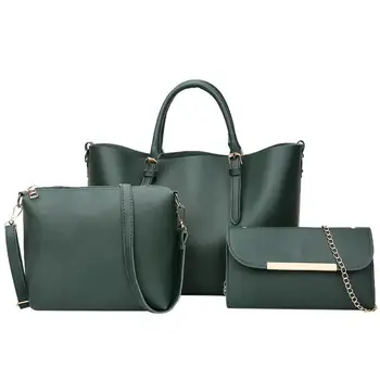 Fashion ladies bag large capacity handbag solid color mother bag three-piece shoulder casual Messenger bag Dropship Y517
Fashion ladies bag large capacity handbag solid color mother bag three-piece shoulder casual Messenger bag Dropship Y517