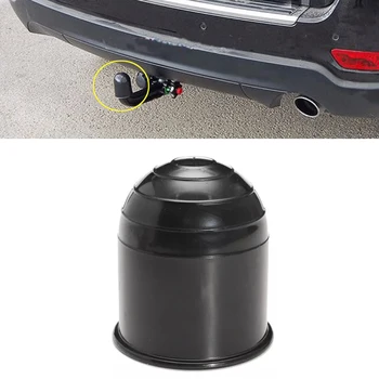 

JEAZEA 1Pc Universal 50MM Car Auto Black Plastic Tow Bar Ball Towball Cover Cap Hitch Caravan Trailer Towing Bars Protect