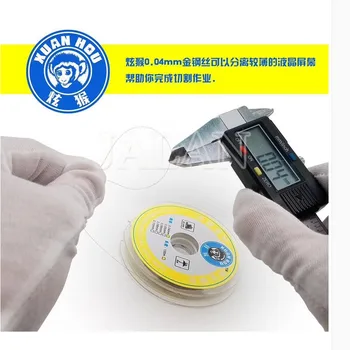 2pcs 0.04mm 0.05mm 0.06mm 0.10mm xuanhou dedicated Separation gold wire cutting tool for samsung for iphone LCD display repair
2pcs 0.04mm 0.05mm 0.06mm 0.10mm xuanhou dedicated Separation gold wire cutting tool for samsung for iphone LCD display repair
