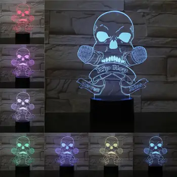 Skull Hiphop 3D Lamp 2019 Color Changing USB Light Dancer Friends Gifts Party Dance competition Lighting Decors
Skull Hiphop 3D Lamp 2019 Color Changing USB Light Dancer Friends Gifts Party Dance competition Lighting Decors