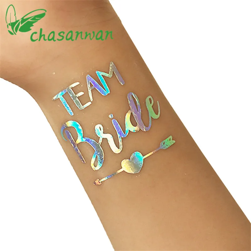 10Pcs Fashion Rainbow Silver Flash Team Bride Temporary Waterproof Tattoo Bachelorette Party Bride to be Party Supplies Boda. W
10Pcs Fashion Rainbow Silver Flash Team Bride Temporary Waterproof Tattoo Bachelorette Party Bride to be Party Supplies Boda. W