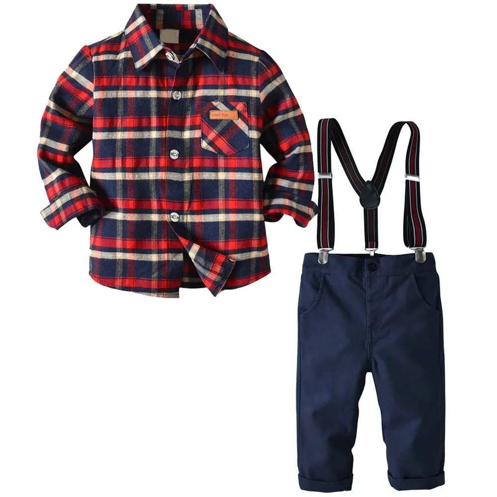 Toddler Baby Clothes Set Kids Boys Gentleman Stripe Top Long Sleeve T-Shirt Plaid Trousers Pants 2Pcs Children Kids Clothing Set
Toddler Baby Clothes Set Kids Boys Gentleman Stripe Top Long Sleeve T-Shirt Plaid Trousers Pants 2Pcs Children Kids Clothing Set