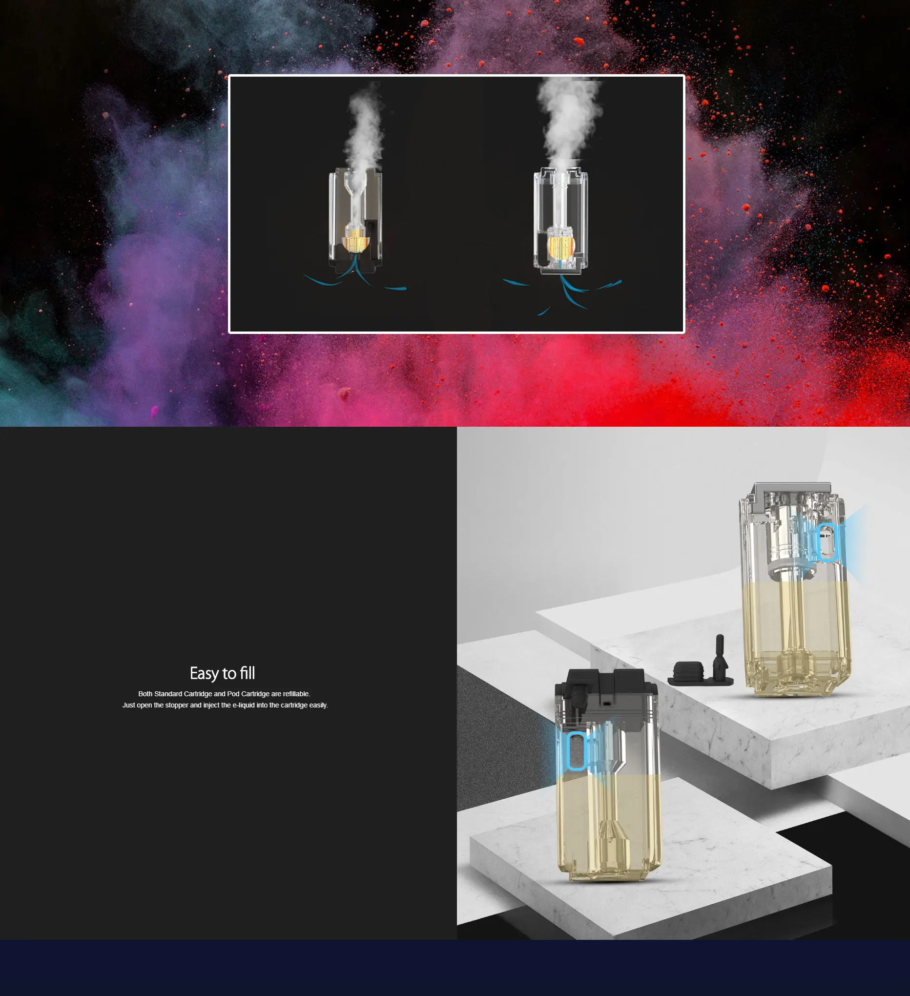 Original Joytech Exceed Grip Kit 20W Grip Box MOD 4.5ml Pod Cartridge Electronic Cigarette 1000mAh Built-in Battery Pod Vape Kit Original Joytech Exceed Grip Kit 20W Grip Box MOD 4.5ml Pod Cartridge Electronic Cigarette 1000mAh Built-in Battery Pod Vape Kit