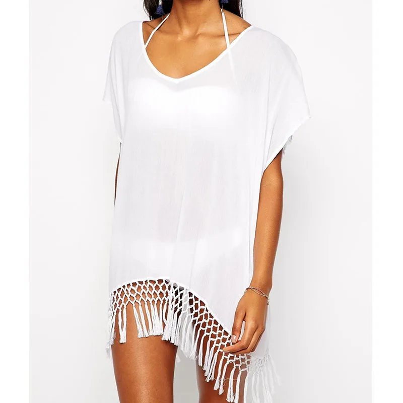 Ladies Walk on Beach Cover up White Chiffon Tassel The Beach Sexy Beach Cover up Praia Beach Wear ew Arrivals Swimwear
Ladies Walk on Beach Cover up White Chiffon Tassel The Beach Sexy Beach Cover up Praia Beach Wear ew Arrivals Swimwear