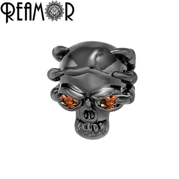 REAMOR 2mm Rose Gold/Gun Black Plating Copper Charm Bead Red Eye Zircon Skull Head Bead For DIY Bracelets Jewelry Making Beads
REAMOR 2mm Rose Gold/Gun Black Plating Copper Charm Bead Red Eye Zircon Skull Head Bead For DIY Bracelets Jewelry Making Beads