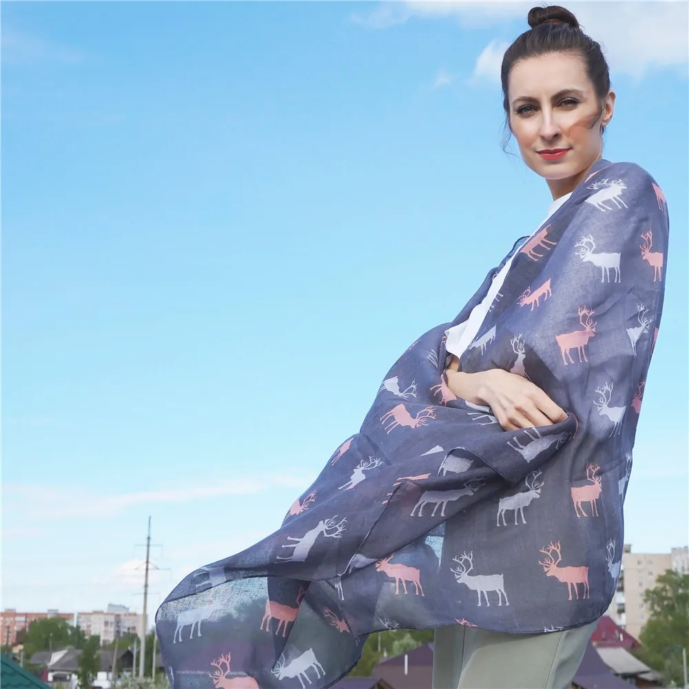 Jinjin.QC Women Lightweight Viscose Scarf Reindeer Printed Scarves and Shawls Instant Jilbab Muslim Hijab Lady Bandana 3 Color
Jinjin.QC Women Lightweight Viscose Scarf Reindeer Printed Scarves and Shawls Instant Jilbab Muslim Hijab Lady Bandana 3 Color
