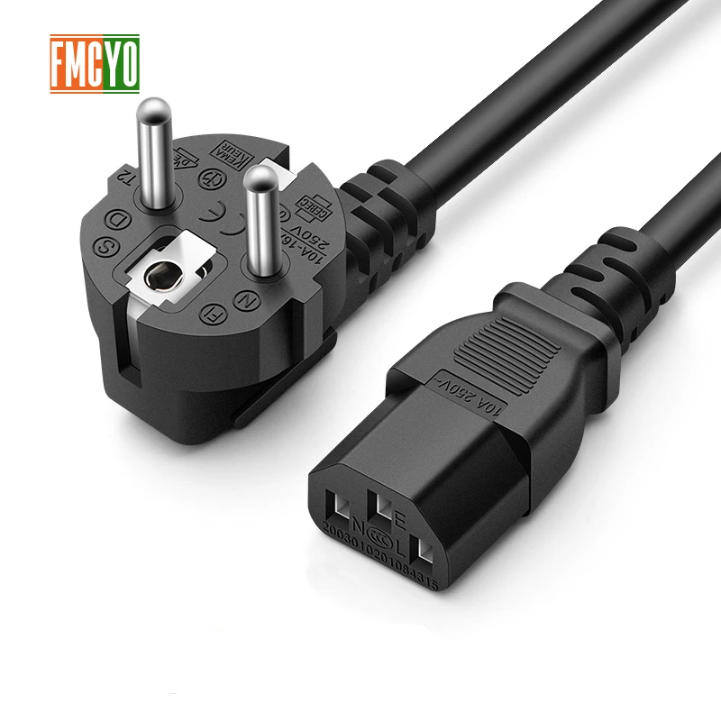 EU 1.8m European 2 pin Round AC EU Plug Power Cord Cable Lead For Computer/Printer/Rice Cooker
EU 1.8m European 2 pin Round AC EU Plug Power Cord Cable Lead For Computer/Printer/Rice Cooker