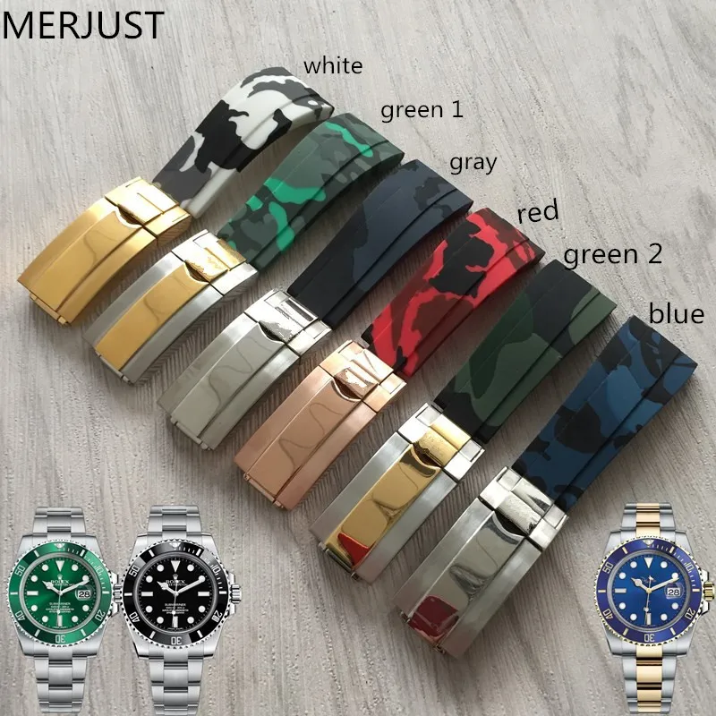 watch accessories Camo nature silicone Rubber Watchband watch band For Role strap Daytona Submariner GMT OYSTERFLEX Bracelet
watch accessories Camo nature silicone Rubber Watchband watch band For Role strap Daytona Submariner GMT OYSTERFLEX Bracelet