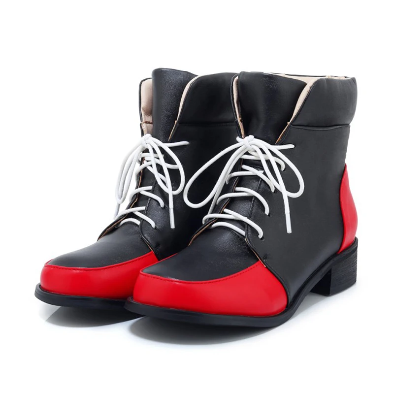Rass ple 2019 Lady Lace Up Ankle Boot Autumn Winter Warm Boots Casual Shoes Bota Feminina Zapatos De Mujer Shoes Women
Rass ple 2019 Lady Lace Up Ankle Boot Autumn Winter Warm Boots Casual Shoes Bota Feminina Zapatos De Mujer Shoes Women