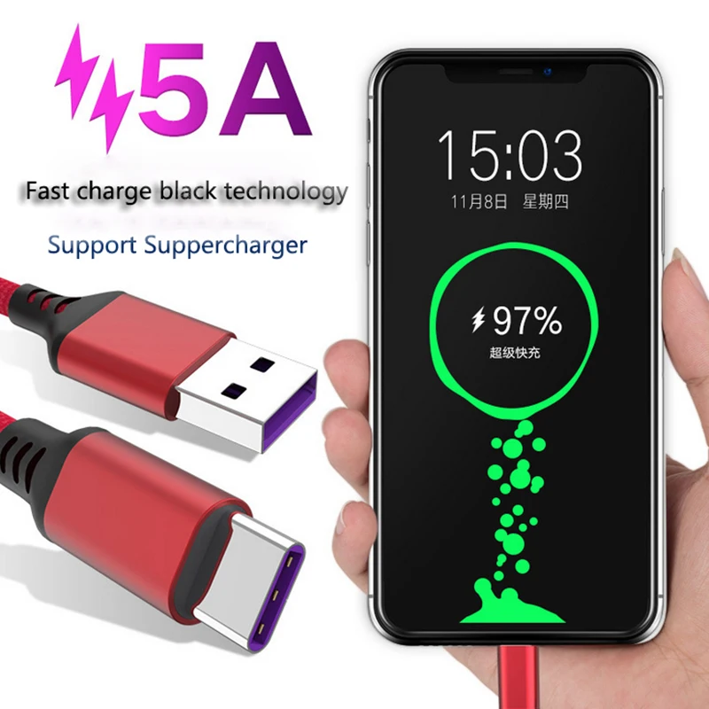 1m/2m USB 3.0 Type C Cable 5A Super Fast Charging Nylon Braided Line For Huawei Mate 20 X P20 Pro Xiaomi 8 SE 5S PLUS MIX 2 2S
1m/2m USB 3.0 Type C Cable 5A Super Fast Charging Nylon Braided Line For Huawei Mate 20 X P20 Pro Xiaomi 8 SE 5S PLUS MIX 2 2S