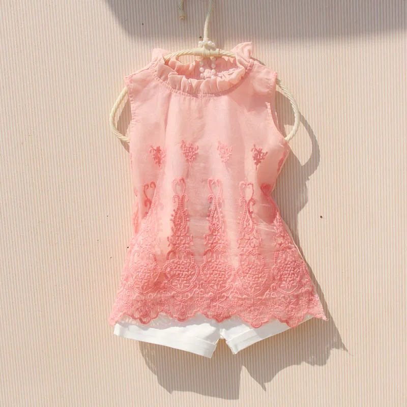 2018 Summer Baby Toddler Teen Child Girls Blouse Chiffon Lace Embroidery Sleeveless Girl Tops And Blouses Shirts For Kids JW3565
2018 Summer Baby Toddler Teen Child Girls Blouse Chiffon Lace Embroidery Sleeveless Girl Tops And Blouses Shirts For Kids JW3565