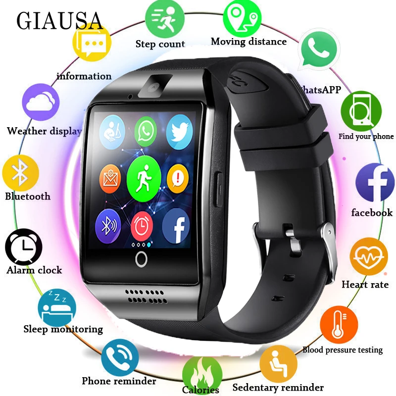 2019 Smart Watch with Camera Q18 Bluetooth Smartwatch Support SIM TF Card Slot Fitness Activity Tracker Sport Watch for Android
2019 Smart Watch with Camera Q18 Bluetooth Smartwatch Support SIM TF Card Slot Fitness Activity Tracker Sport Watch for Android