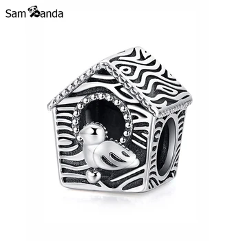 New Original 100% 925 Sterling Silver Charm Bead Spring Bird House Charms Family Fit Pandora Bracelets Women Diy Jewelry
New Original 100% 925 Sterling Silver Charm Bead Spring Bird House Charms Family Fit Pandora Bracelets Women Diy Jewelry