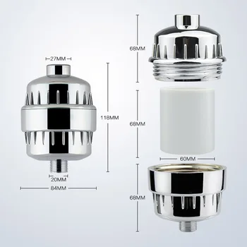 12/15 Stages Water Shower Filter Purifier For Bathroom Hard Water Softener Chlorine Removing Bathing Filter
12/15 Stages Water Shower Filter Purifier For Bathroom Hard Water Softener Chlorine Removing Bathing Filter