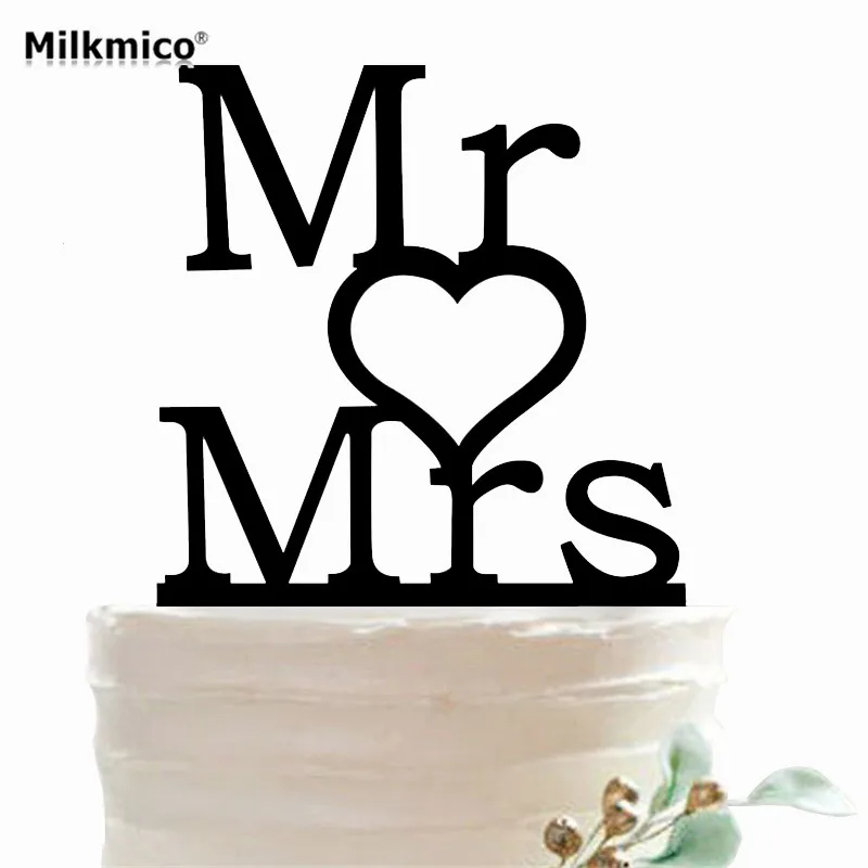 Us 272 Mr Mrs Cupcake Toppers Anniversary Cake Decor Birthday Wedding Decorations Valentines Day Name Cake Topper Picks Party Supplies In Cake