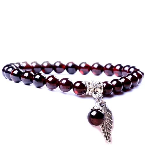 Crystal red garnet bracelet female natural crystal bracelet mulattos red
