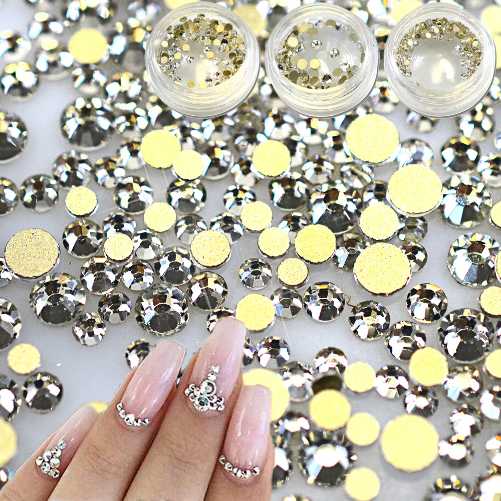 SWEET TREND 1 Bottle Hot Fashion SS3-SS10 Nail Art Sparkly Rhinestones Nail Yellow Back Crystal For Nail Decoration LAND283
SWEET TREND 1 Bottle Hot Fashion SS3-SS10 Nail Art Sparkly Rhinestones Nail Yellow Back Crystal For Nail Decoration LAND283
